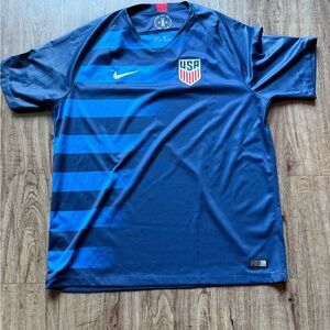 Nike USA Soccer Authentic Dri-Fit Jersey XL — Navy Blue